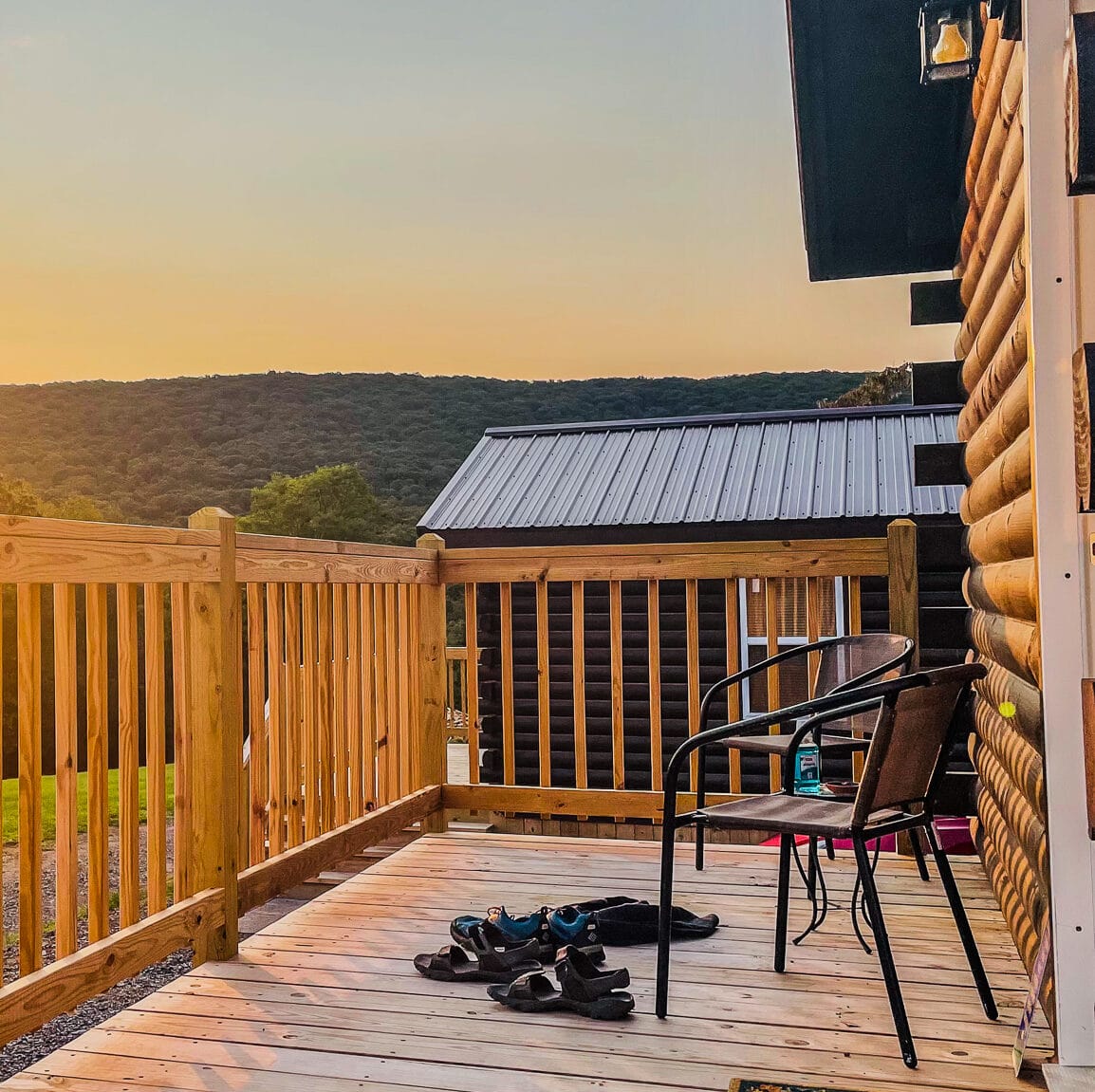 Log Cabin Sunrise